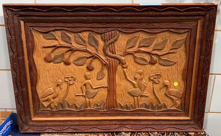 MAX MOROSE CARVED ADAM & EVE SCENE