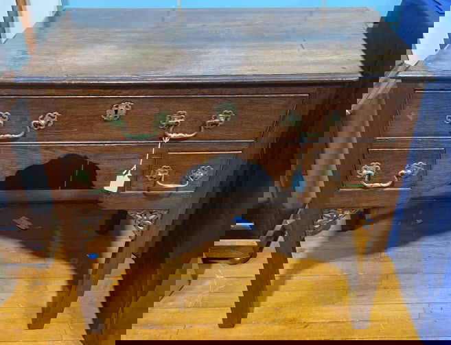 ANTIQUE ENGLISH OAK CHIPPENDALE LOW BOY (1 of 6)