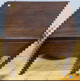 ANTIQUE ENGLISH MOHOGANY & OAK COMMODE