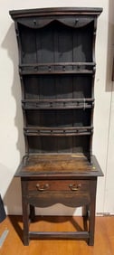 ANTIQUE CONTINENTAL PEWTER CUPBOARD