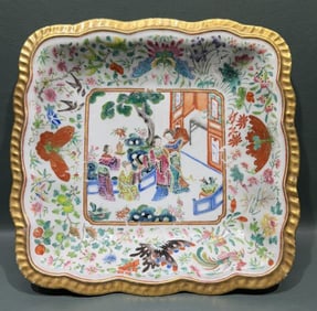 ANT. FAMILLE ROSE TRAY W/DAOGUANG MARK
