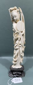ANTIQUE CARVED BONE ORIENTAL FIGURES