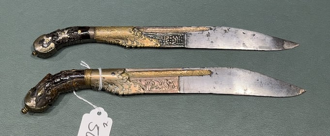 2 EARLY SRI LANKAN DAGGERS