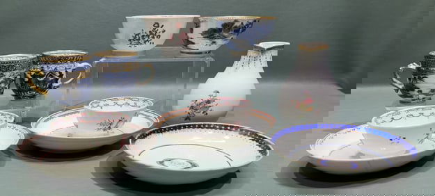 COLL OF ANTIQUE EXPORT PORCELAIN