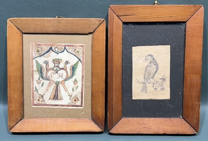 FOLK ART FRAKTUR & DISTELFINK DRAWING