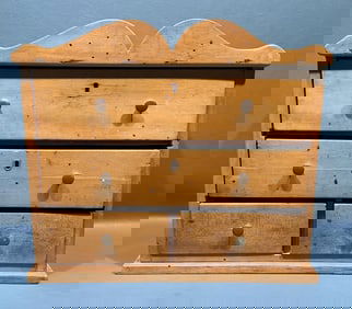 ANT. MAPLE 4 DRAWER SPICE CABINET