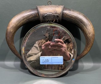 BISON HORN SHAVING / WALL MIRROR