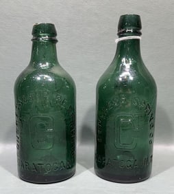 2 EARLY CONGRESS WATER BOTTLES