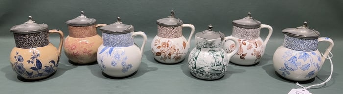 7 VARIOUS ENGLISH CREAMERS