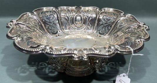 STERLING RETICULATED BOWL