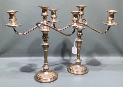 S KIRK & SON STERLING CANDELABRAS