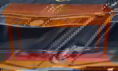 MC MARTIN & BEGGINS BANDED & INLAID MAHOGANY HUNT BOARD