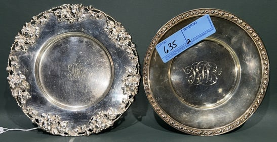 2 STERLING PLATES