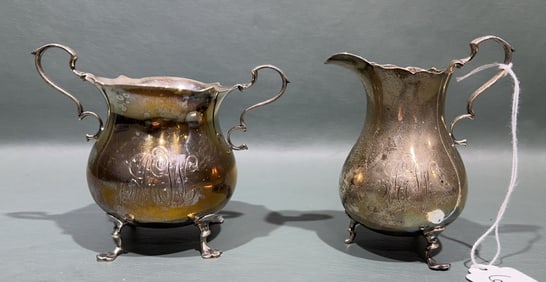 STERLING CREAMER & SUGAR