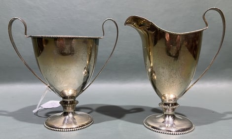 STERLING CREAMER & SUGAR