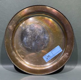 11 1/4" DIAMETER STERLING TRAY/ PLATTER