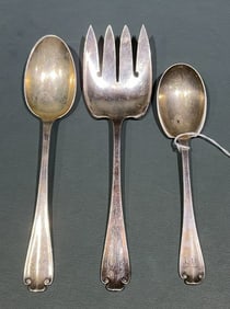 3 TIFFANY & CO FLEMISH SERVING PIECES