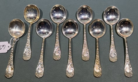 9- CHRYSANTHEMUM BY DURGIN SOUP SPOONS