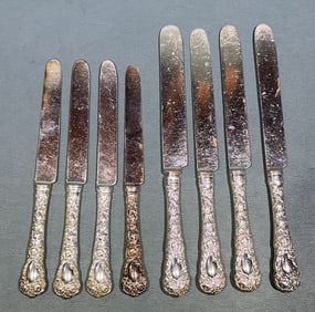 CHRYSANTHEMUM BY DURGIN DINNER & LUNCHEON KNIVES