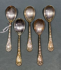 5- CHRYSANTHEMUM BY DURGIN SMALL SPOONS