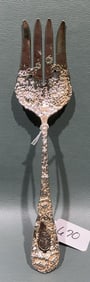 CHRYSANTHEMUM BY DURGIN LARGE SERVING FORK