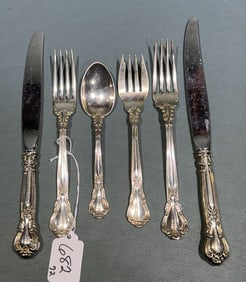 GORHAM STERLING "CHANTILLY" SERVICE FOR 12