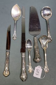 7 VARIOUS GORHAM STERLING "CHANTILLY" SERVING PIEC
