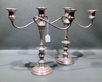 PAIR S KIRK & SON STERLING CANDLELABRA