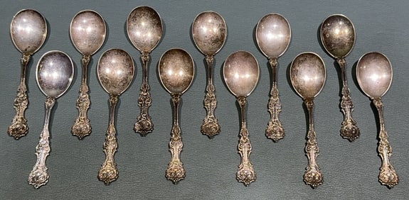 12- SMALL DEMITASSE SPOONS