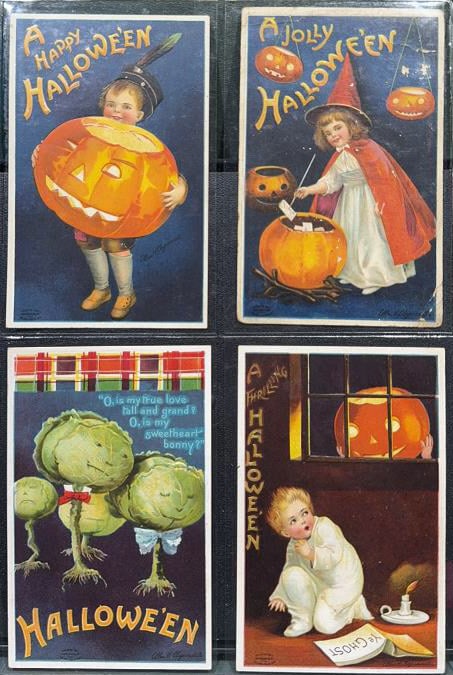 4 VINTAGE CLAPPSADDLE POSTCARDS: ~