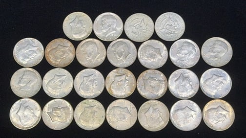 25 US HALF DOLLARS 1966 - 1969
