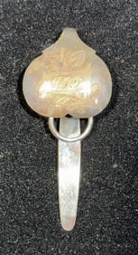 COIN SILVER CHATELAINE