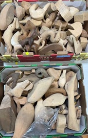 LOT OF CARVED DECOY HEADS & BODIES