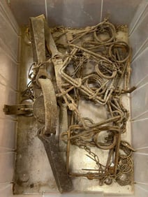 2 LARGE FOOT TRAPS & CONIBEAR TRAPS