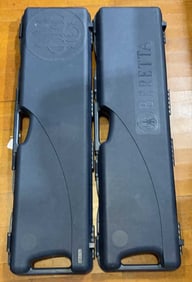 2 BERETTA GUN CASES - 1 W/ CHOKE TUBES