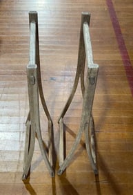 PAIR OF PRIMITIVE STANDS