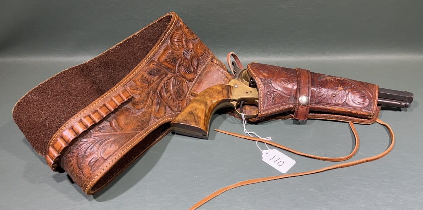 ITALIAN MADE BLACK POWDER REVOLVER: ~