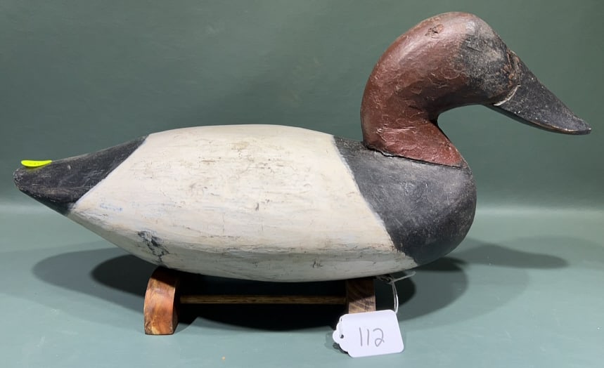 DAVE PRICE CANVASBACK DECOY: 15-1/2"
