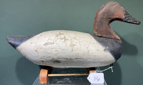 UNKNOWN UPPER BAY CANVASBACK DECOY