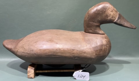 RE-PAINTED HEN CANVASBACK BY MADISON MITCHELL DECO
