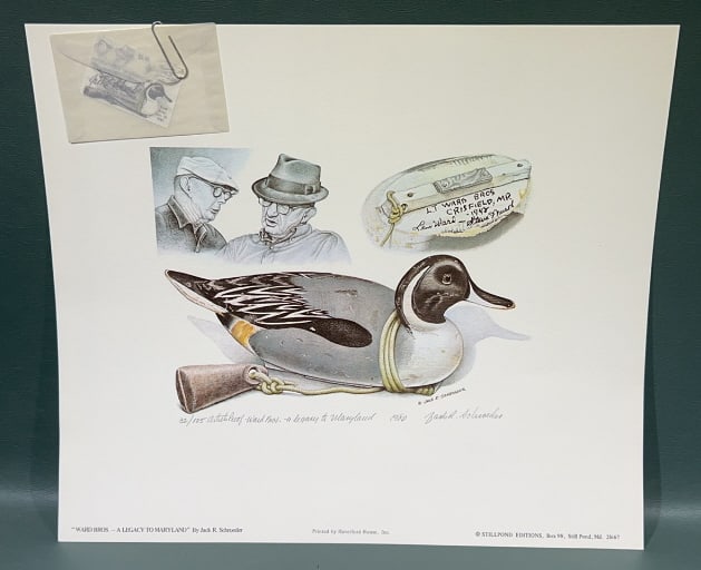WARD BROS. WATERFOWL HUNTING STAMP COLLECTION: 14" x 12"