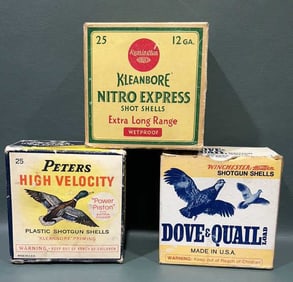3 12GA EMPTY PAPER SHELL BOXES