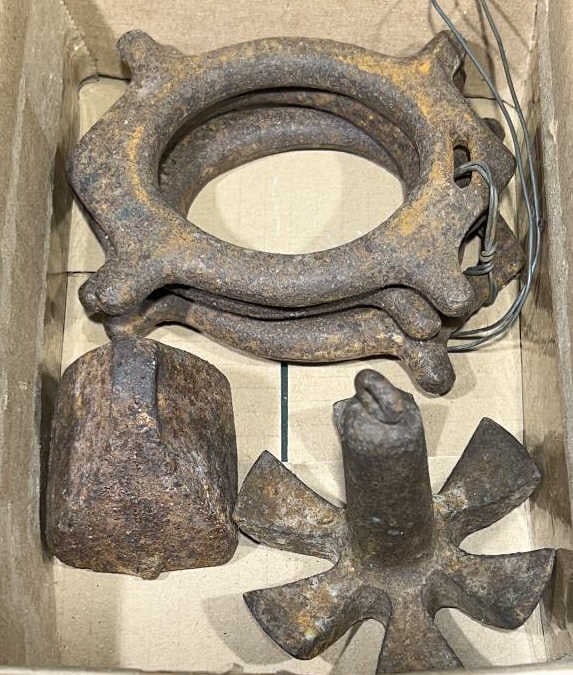 BOX OF DECOY WEIGHTS: ~