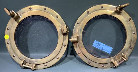 2 BRASS PORT HOLES