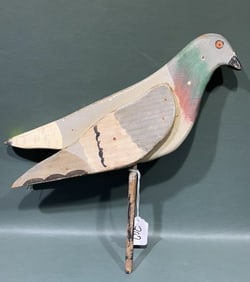 PIGEON DECOY ON STICK