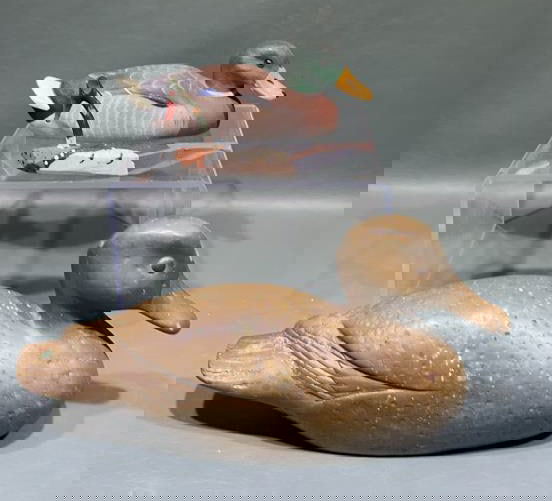 LOT OF 3 DECOYS: 9-1/2" x 4" largest