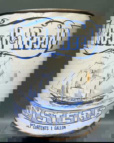 REED & REED 1 GALLON OYSTER CAN