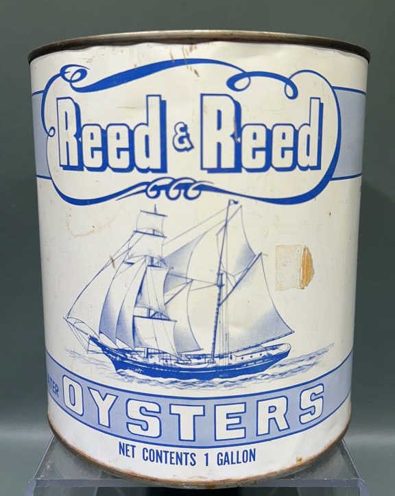 REED & REED 1 GALLON OYSTER CAN: ~