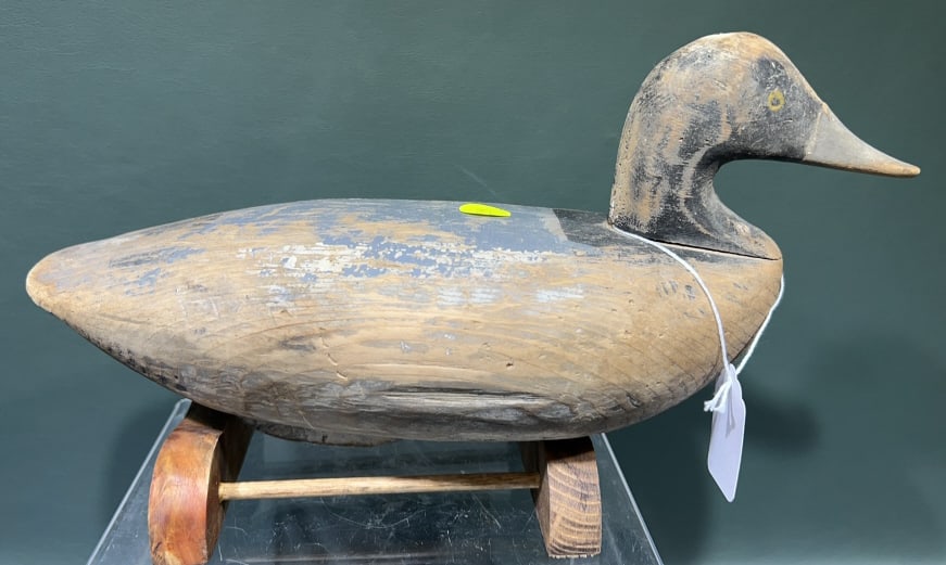 PERCY SMITH BLUEBILL DECOY: 12-1/2"