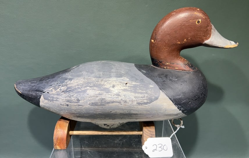 CHARLIE JOINER DRAKE REDHEAD DECOY: 14"
